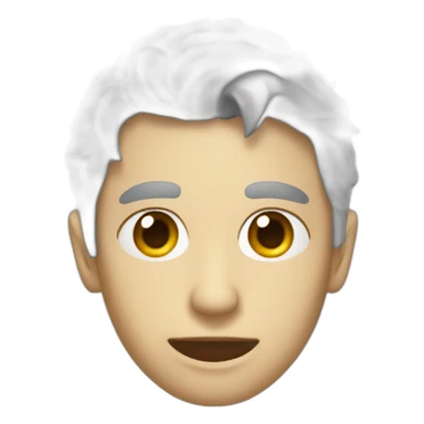 Persona sin pelo en la cabeza sticker