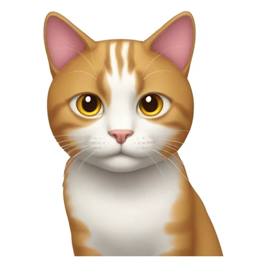Cat with split colored hair sticker