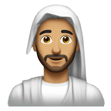 I want a picture of an Arab young man  sticker