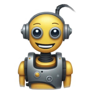 robot rubber hose style sticker