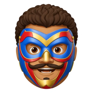 Create a Nacho Libre emoji for a teams chat but make it more original style to the movie sticker