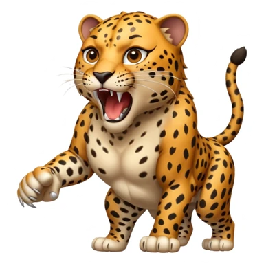 Leopard  rouring sticker