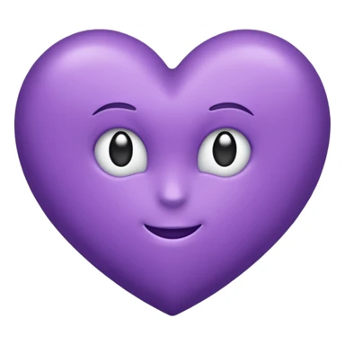 Coeur violet sticker
