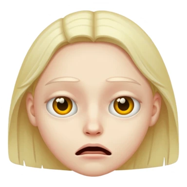 a face that’s creepy sticker