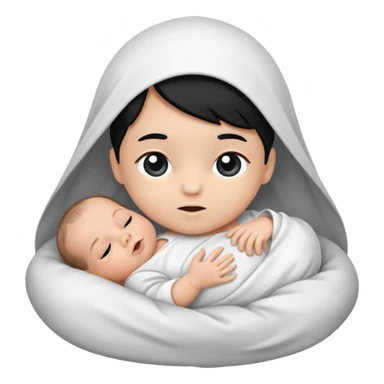 Newborn B&W Photoshoot sticker