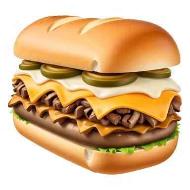 Philly cheesesteak  sticker