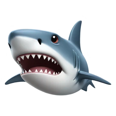 Shark wearing hat sticker