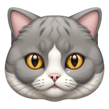 scottish fold cat with folded ears sticker