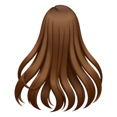 Long hair from backside. sticker