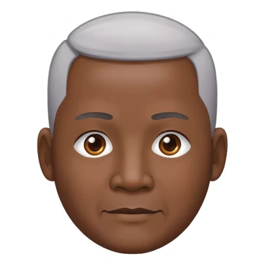 Nam, 60 tuổi, đầu đinh, da đen, mặt tròn sticker