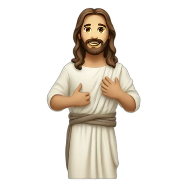 amputee jesus sticker