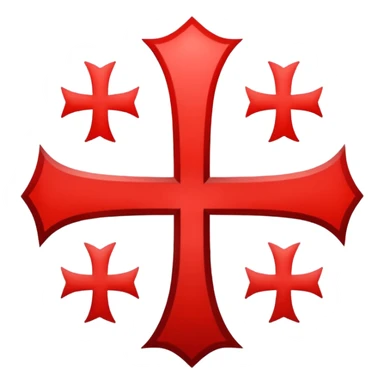 the red cross of the knights templar sticker
