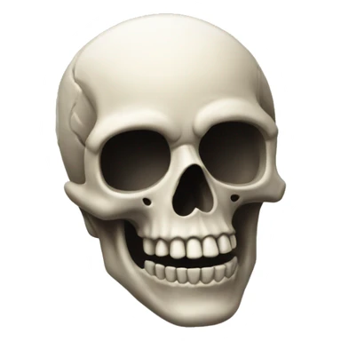 ios Skull head smoke  sticker