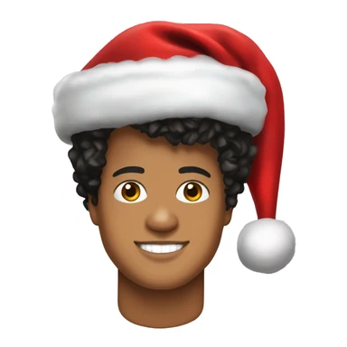 bruno mars with santa hat sticker