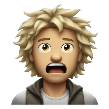 man going insane sticker