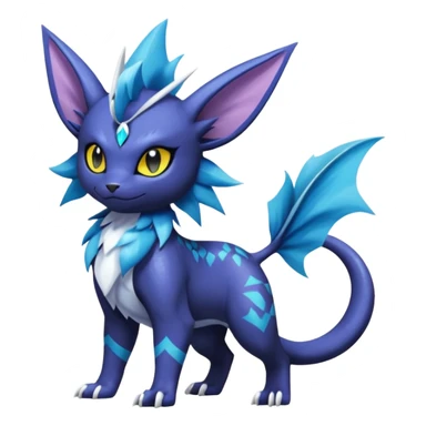 Luxray-Absol-Noibat-Vaporeon-Dewott-fusion sticker