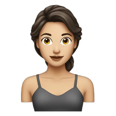 pretty-brunette-woman sticker