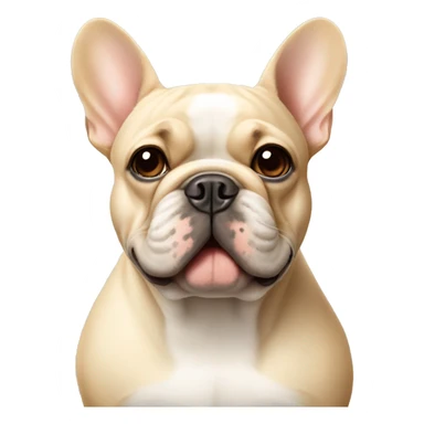 Beige French bulldog sticker