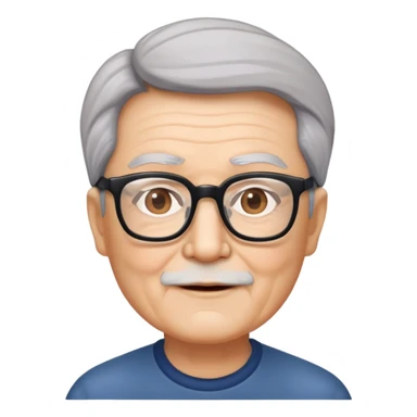 "- Nam
- 70 tuổi
- Da trắng, tóc mái chéo
- Mặt vuông
- Đeo kính
" sticker