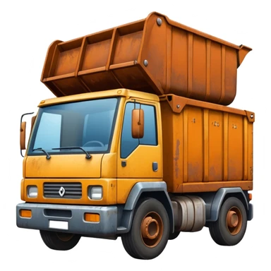 skip bin truck emoji sticker