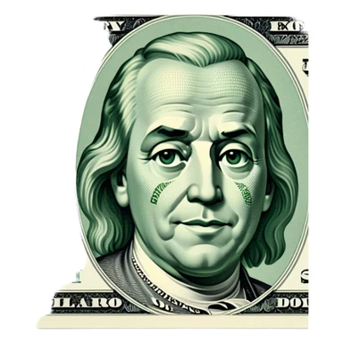 50 dollar bill sticker