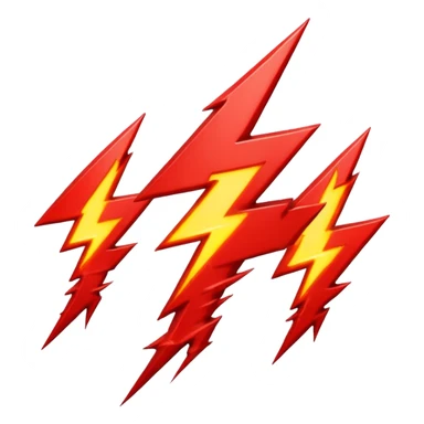 Rayos sentellas con furia rojo que exprese molesta con electricidad  sticker