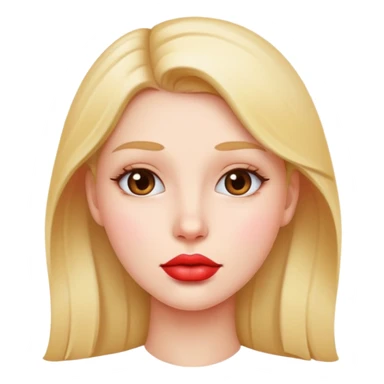 Girl with lip sticker