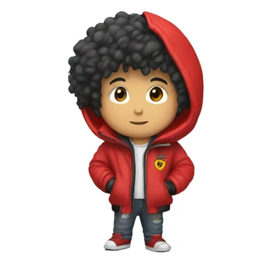akira in red jacket sticker