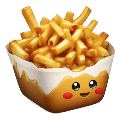 poutine qui mange une poutine sticker