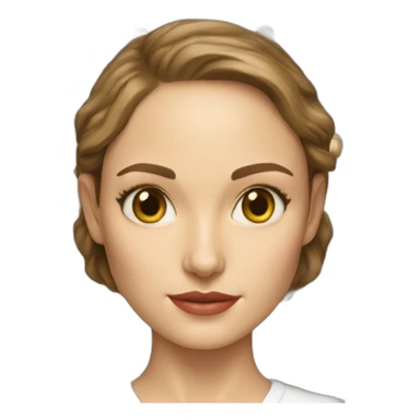 woman's school scheme anatomy of body Natalie Portman sticker