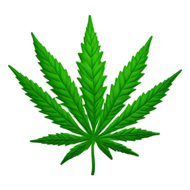 weed leaf sticker