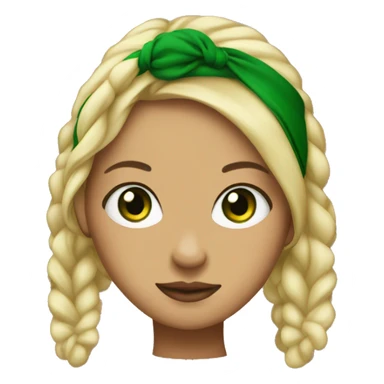  chicana with green eyes and blond pigtails and bandana sticker