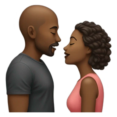 couple who kiss sticker