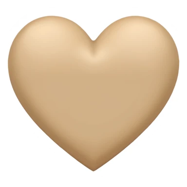 Coração beje sticker