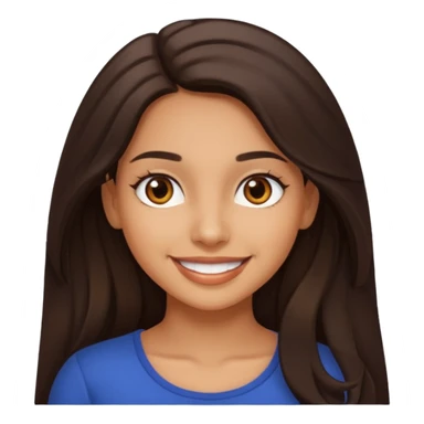 Latina girl smiling sticker