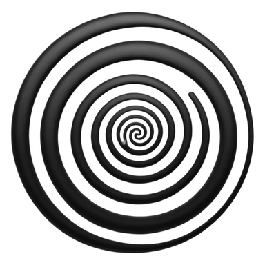Make a hypnosis black and white spiral sticker