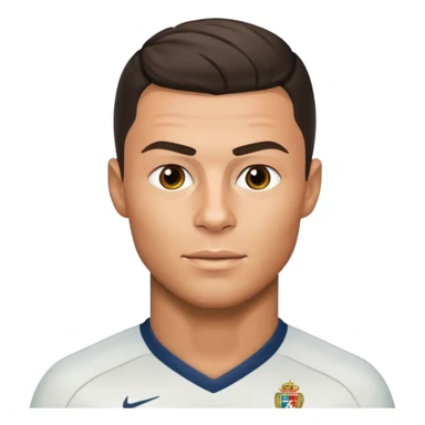 Cristiano Ronaldo, football star, apple style emoji sticker