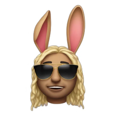 Bad bunny, Latin artist sticker