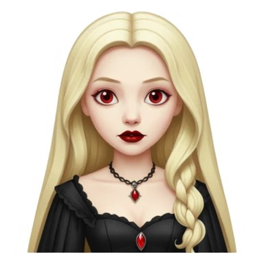 Bride of Dracula with long blonde hair sticker
