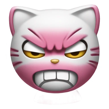 hello kitty angry sticker