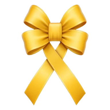 Apple-style emoji, minimal shading, simple gradients.
Keep the original emoji style and shape exactly the same.
Change the ribbon color to a vivid yellow.
Flat emoji style, clean vector look, no extra elements, no text, transparent background. sticker