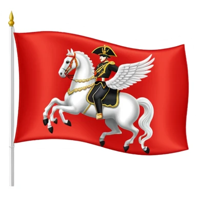 1st Hussar Camp Flag sticker