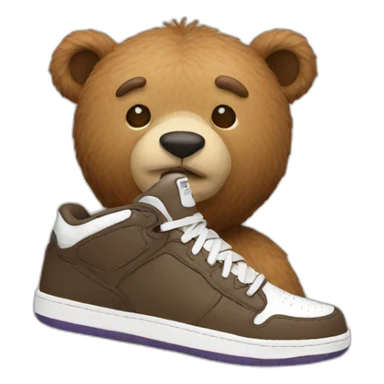Bear Sneakerhead sticker