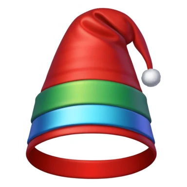 new year hat, christmas hat in telegram sticker style sticker