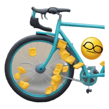 Macro sur un vélo sticker