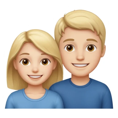 girl and boy together sticker