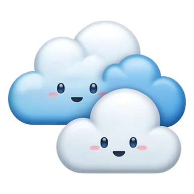 Dialog, two clouds of chats sticker
