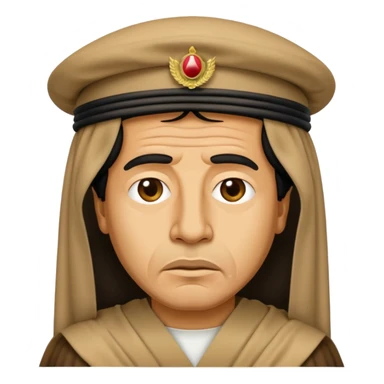 Al Khadaffi as emoji. Make him look rough and angry. sticker