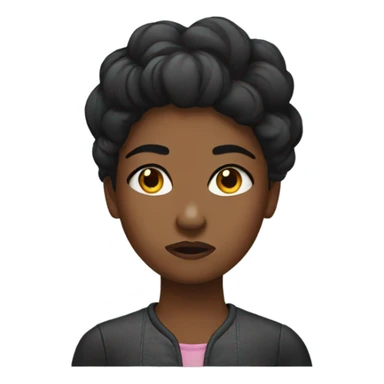 annoyed black girl sticker