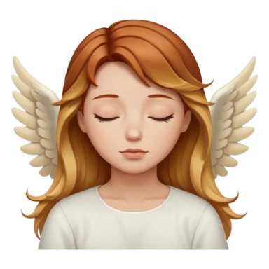 Sleepy angel with auburn hair the blonde balayage sticker